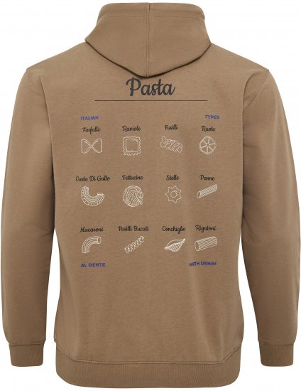 North Latitude Hoodie with Zipper Dark Sand - Sweaters & hoodies - Sweaters & Hoodies Grote Maten Heren