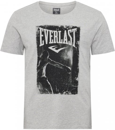 North Latitude Everlast T-shirt Grey Melange - T-shirts - Grote Maten T-shirts Heren