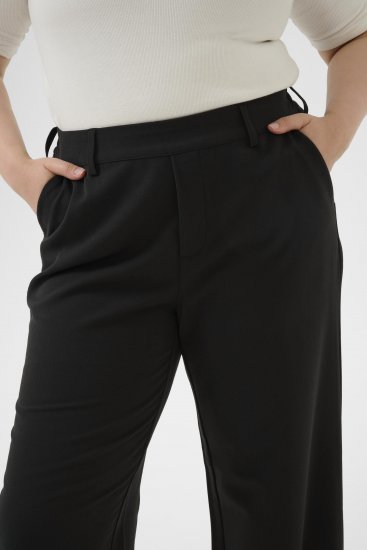 Kaffe Curve Halley Broek Zwart - Jeans & Broeken in Grote Maten – Plus Size - 