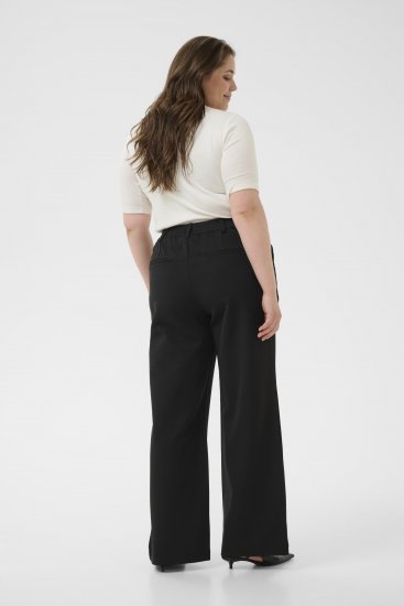 Kaffe Curve Halley Broek Zwart - Jeans & Broeken in Grote Maten – Plus Size - 