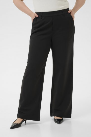 Kaffe Curve Halley Broek Zwart - Jeans & Broeken in Grote Maten – Plus Size - 