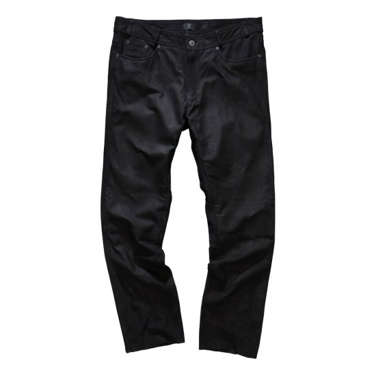JP1880 Leather Pants Regular Fit Buffalo Nubuck Black - Jeans & Broeken - Jeans & Broeken Grote Maten Heren
