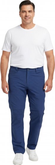 Dobsom Nebraska Broek met Afritsbare Pijpen Blauw - Sportkleding & outdoor - Grote Maten Sportkleding Heren
