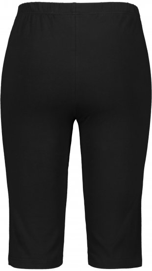 Ulla Popken Stretch Knit Bike Shorts Black - Jeans & Broeken in Grote Maten – Plus Size - 