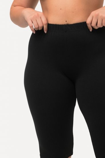 Ulla Popken Stretch Knit Bike Shorts Black - Ulla Popken - Ulla Popken Plusmode voor Dames