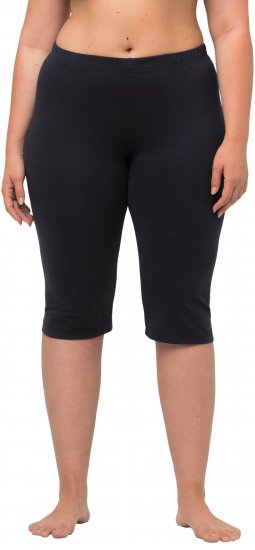 Ulla Popken Stretch Knit Bike Shorts Blue - Jeans & Broeken in Grote Maten – Plus Size - 