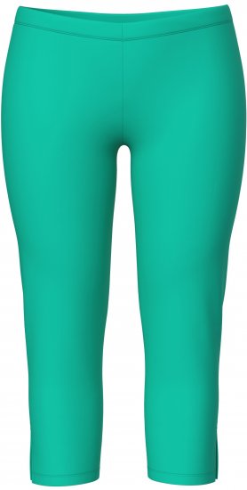 Ulla Popken Basic Stretch Knit Capris Green - Jeans & Broeken in Grote Maten – Plus Size - 