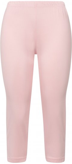 Ulla Popken Basic Stretch Knit Capris Pink - Jeans & Broeken in Grote Maten – Plus Size - 