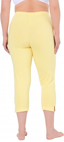 Ulla Popken Basic Stretch Knit Capris Orange - Jeans & Broeken in Grote Maten – Plus Size - 