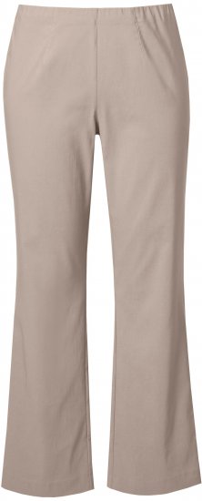 Ulla Popken Classic Stretch Bengaline Comfort Pants Beige - Jeans & Broeken in Grote Maten – Plus Size - 