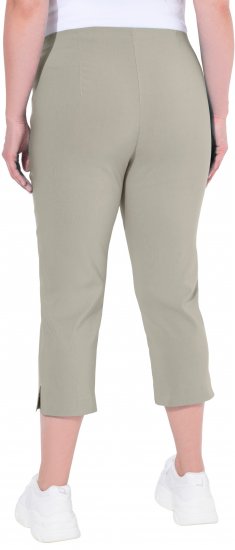 Ulla Popken Stretch Basic Bengaline Capri Pants Grey - Jeans & Broeken in Grote Maten – Plus Size - 
