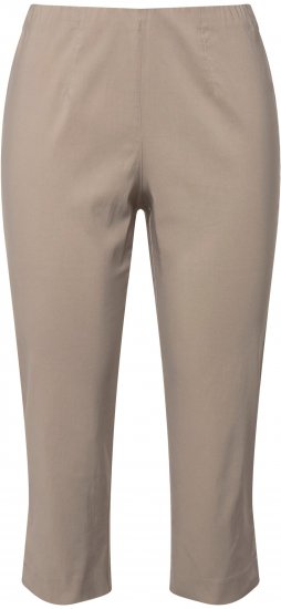 Ulla Popken Stretch Basic Bengaline Capri Pants Orange - Jeans & Broeken in Grote Maten – Plus Size - 