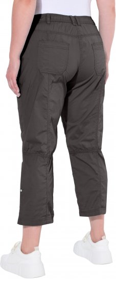 Ulla Popken Roll Tab Hem Stretch Cargo Pants Grey - Jeans & Broeken in Grote Maten – Plus Size - 
