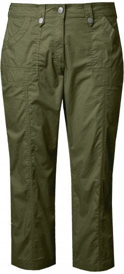 Ulla Popken Roll Tab Hem Stretch Cargo Pants Green - Jeans & Broeken in Grote Maten – Plus Size - 