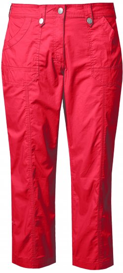 Ulla Popken Roll Tab Hem Stretch Cargo Pants Red - Jeans & Broeken in Grote Maten – Plus Size - 