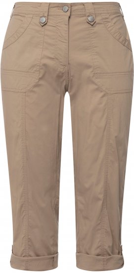 Ulla Popken Roll Tab Hem Stretch Cargo Pants Orange - Jeans & Broeken in Grote Maten – Plus Size - 