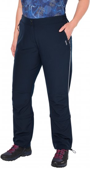 Ulla Popken Zip Off Reflective Detail Funtional Powerstretch Pants Navy - Jeans & Broeken in Grote Maten – Plus Size - 