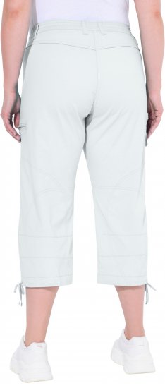 Ulla Popken Stretch Cotton Cargo Crop Pants Snow White - Jeans & Broeken in Grote Maten – Plus Size - 