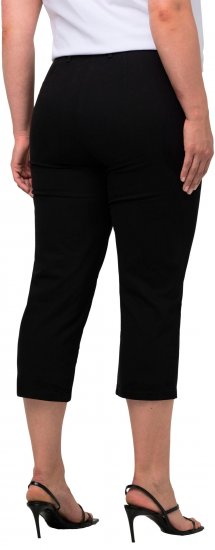 Ulla Popken Mony Stretch Capri Pants Black - Jeans & Broeken in Grote Maten – Plus Size - 