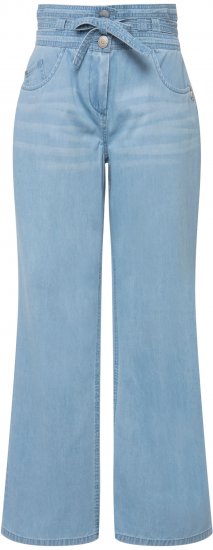 Ulla Popken Soft Denim Wide Leg Jeans Blue Denim - Jeans & Broeken in Grote Maten – Plus Size - 