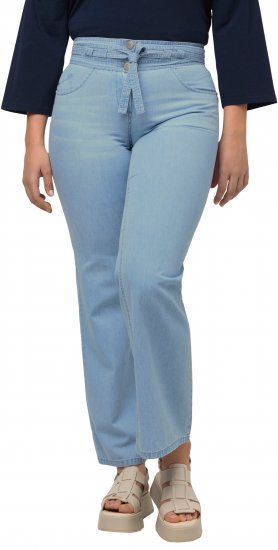 Ulla Popken Soft Denim Wide Leg Jeans Blue Denim - Jeans & Broeken in Grote Maten – Plus Size - 