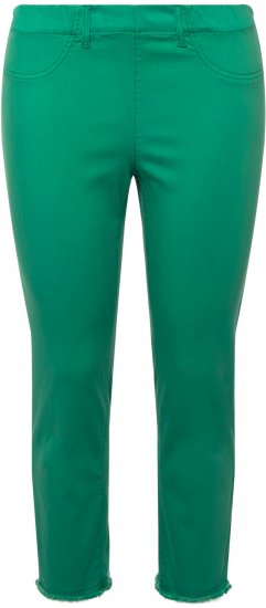 Ulla Popken Stretch Blend Bengaline Pants Emerald Green - Jeans & Broeken in Grote Maten – Plus Size - 