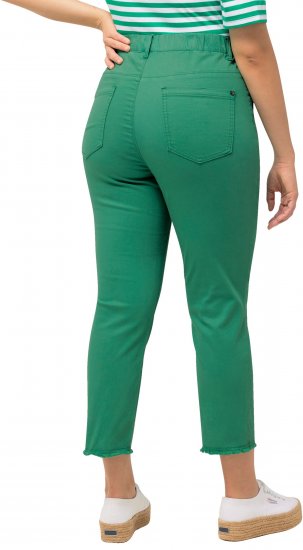 Ulla Popken Stretch Blend Bengaline Pants Emerald Green - Jeans & Broeken in Grote Maten – Plus Size - 