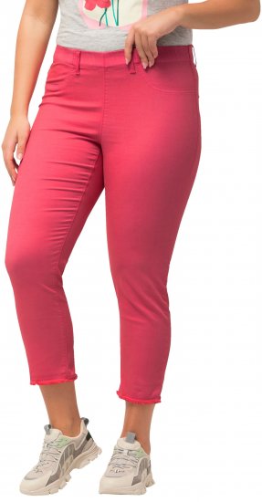 Ulla Popken Stretch Blend Bengaline Pants Light Pink - Jeans & Broeken in Grote Maten – Plus Size - 