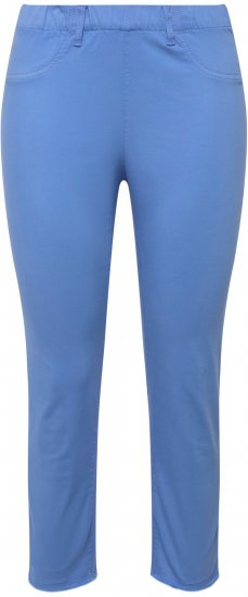 Ulla Popken Stretch Blend Bengaline Pants Blue - Jeans & Broeken in Grote Maten – Plus Size - 