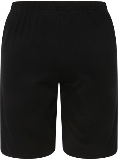 Ulla Popken Stretch Knit Bermuda Shorts Black - Jeans & Broeken in Grote Maten – Plus Size - 