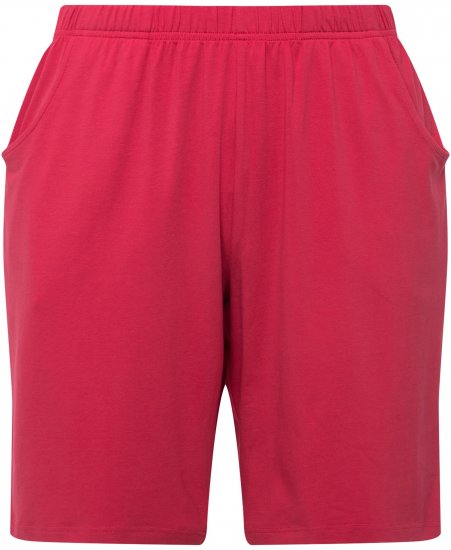 Ulla Popken Stretch Knit Bermuda Shorts Red - Jeans & Broeken in Grote Maten – Plus Size - 