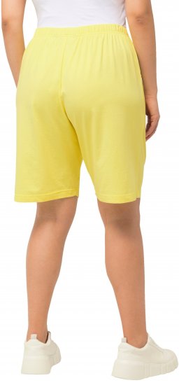 Ulla Popken Stretch Knit Bermuda Shorts Orange - Jeans & Broeken in Grote Maten – Plus Size - 