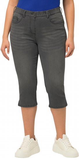 Ulla Popken Basic Capri Sarah Fit Jeans Gray - Jeans & Broeken in Grote Maten – Plus Size - 