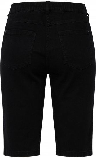 Ulla Popken Basic Denim Mandy Bermuda Shorts Black - Jeans & Broeken in Grote Maten – Plus Size - 