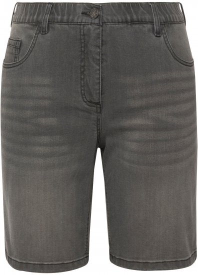 Ulla Popken Basic Denim Mandy Bermuda Shorts Denim Blue - Jeans & Broeken in Grote Maten – Plus Size - 