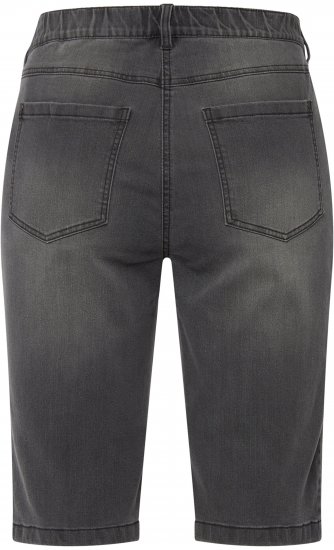 Ulla Popken Basic Denim Mandy Bermuda Shorts Denim Blue - Jeans & Broeken in Grote Maten – Plus Size - 