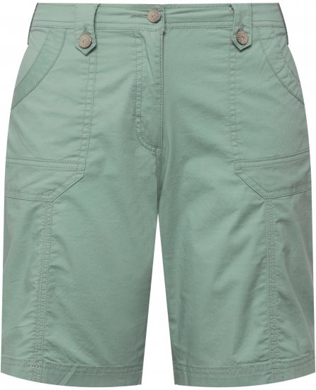 Ulla Popken Cargo Bermuda Shorts Light Moss Green - Jeans & Broeken in Grote Maten – Plus Size - 