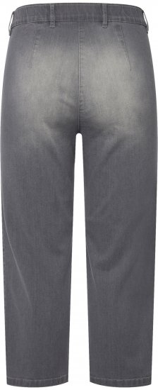 Ulla Popken Cropped Stretch Blend Mony Jeans Denim Blue - Jeans & Broeken in Grote Maten – Plus Size - 