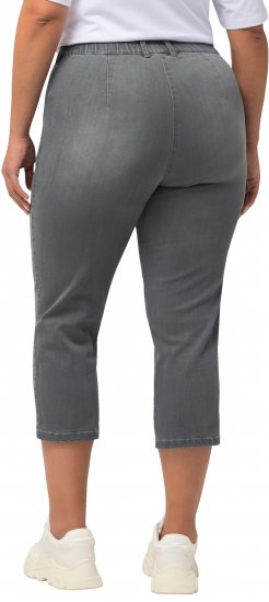 Ulla Popken Cropped Stretch Blend Mony Jeans Denim Blue - Jeans & Broeken in Grote Maten – Plus Size - 