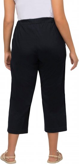 Ulla Popken Cropped Ruby Fit Pants Navy - Jeans & Broeken in Grote Maten – Plus Size - 