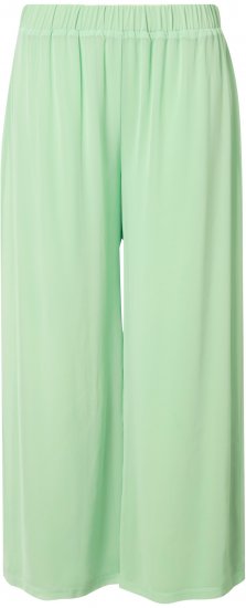 Ulla Popken Layered Chiffon Wide Leg Pants Green - Jeans & Broeken in Grote Maten – Plus Size - 