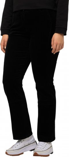 Ulla Popken Mandy Corduroy Pants Black - Jeans & Broeken in Grote Maten – Plus Size - 