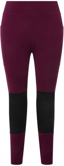 Ulla Popken High Waisted Hiking Leggings Purple - Jeans & Broeken in Grote Maten – Plus Size - 