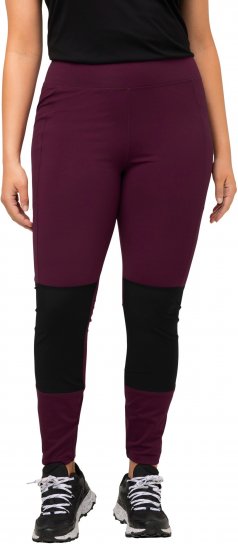 Ulla Popken High Waisted Hiking Leggings Purple - Jeans & Broeken in Grote Maten – Plus Size - 