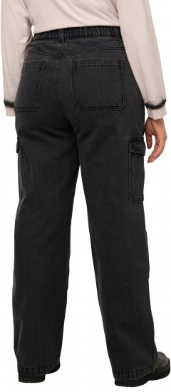 Ulla Popken Mandy Cargo Jeans Black - Jeans & Broeken in Grote Maten – Plus Size - 