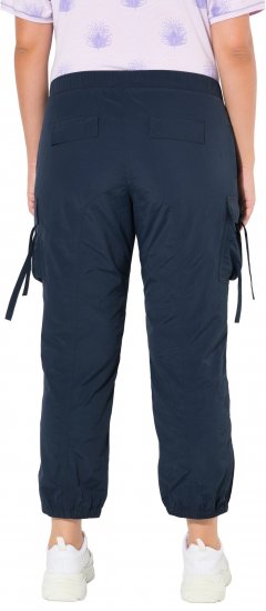 Ulla Popken Elastic Waist Cargo Pants Navy - Jeans & Broeken in Grote Maten – Plus Size - 