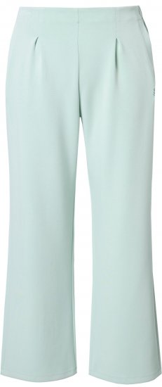 Ulla Popken Box Pleat Stretch Fit Yoga Pants Light Blue - Jeans & Broeken in Grote Maten – Plus Size - 