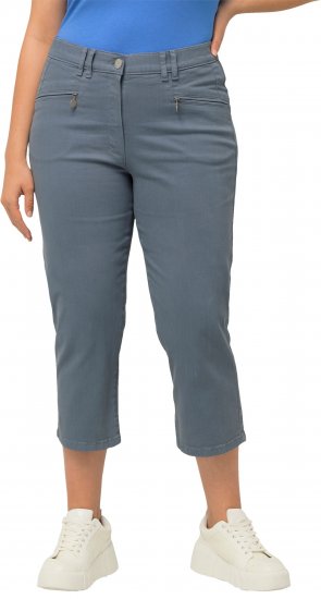 Ulla Popken Cropped Stretch Fit Mony Pants Light Sapphire - Jeans & Broeken in Grote Maten – Plus Size - 