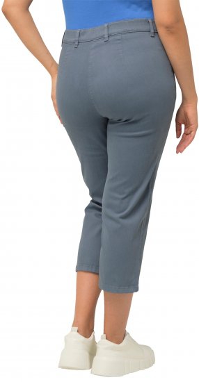 Ulla Popken Cropped Stretch Fit Mony Pants Light Sapphire - Jeans & Broeken in Grote Maten – Plus Size - 