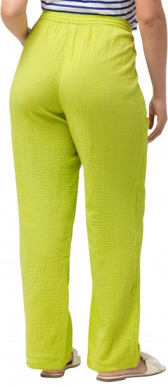 Ulla Popken Muslin Pull On Pants Green - Jeans & Broeken in Grote Maten – Plus Size - 